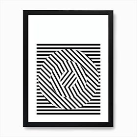 Black And White Stripes Art Print