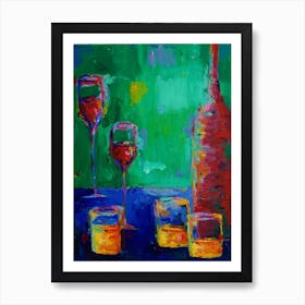 Wine And Whiskey Art Print