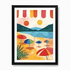 Beach Umbrellas 1 Art Print