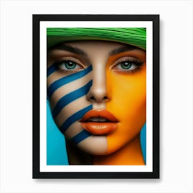 Geometric Portrait 0006 Geometric Portrait 0008 Geo Face 1 10 Art Print