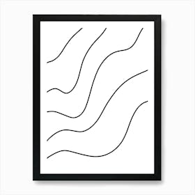 Wavy Lines 1 Art Print