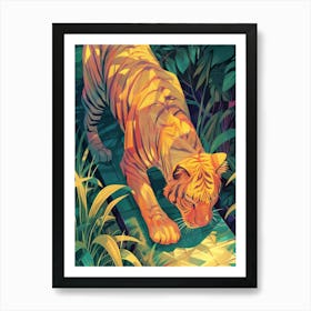 Tiger In The Jungle 59 Art Print