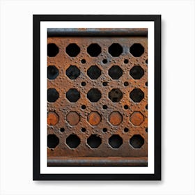 Rusty Metal Grates Art Print