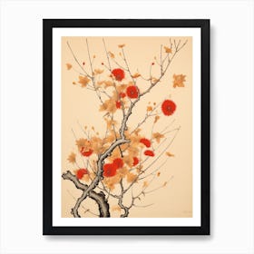 Akikusa Autumn Dandelion 3 Vintage Japanese Botanical Art Print