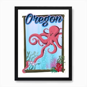 Oregon Octopus Art Print