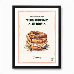 S Mores Donut The Donut Shop 2 Art Print