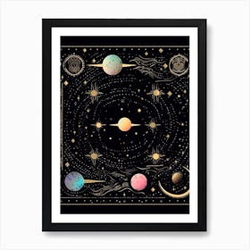 Galaxy Space Celestial 2 Art Print