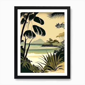 Seychelles Beach Rousseau Inspired Tropical Destination Art Print