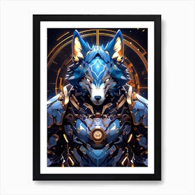 Wolf In Armor Art Print