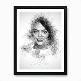 Tessa Thompson Art Print