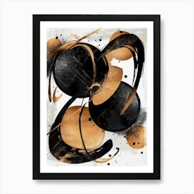 Black And Gold Canvas Print 33 Art Print