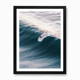 Surfer Drone Photography Art Print
