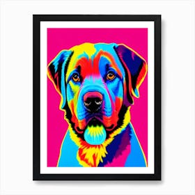 Tibetan Mastiff Andy Warhol Style Dog Art Print