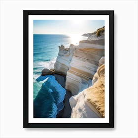 Surreal Cliffs Summer Photography Art Print