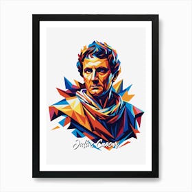 Julius Caesar 02 Portrait WPAP Pop Art Art Print