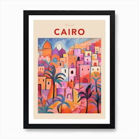 Cairo Egypt 4 Fauvist Travel Poster Art Print