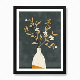 Flowers In A Vase Canvas Print Art Print