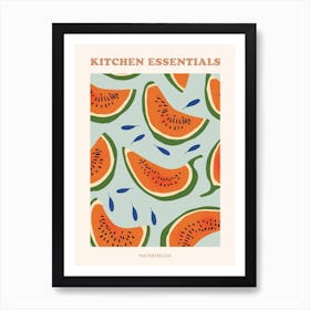 Watermelon Pattern Illustration Poster 5 Art Print