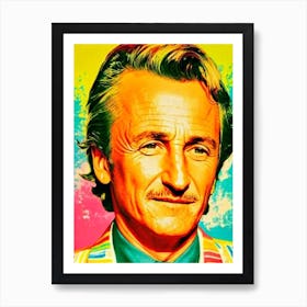 Sean Penn Colourful Pop Movies Art Movies Art Print