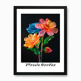 Bright Inflatable Flowers Poster Dahlia 2 Art Print