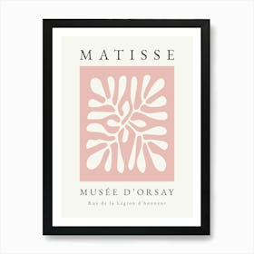 Minimalist Matisse Print Pink 1 Art Print