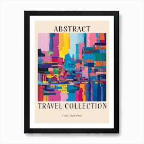 Abstract Travel Collection Poster Seoul South Korea 8 Art Print