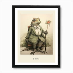 Beatrix Potter Inspired  Animal Watercolour Frog Art Print