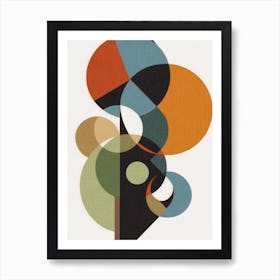 Abstract Circles 1 Art Print