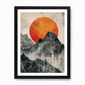 Sunrise Over Mountains 1 Art Print