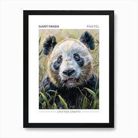 Giant Panda Pastel Watercolour 2 Poster Art Print