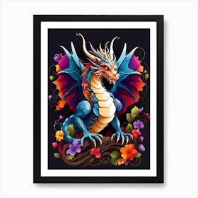 Colorful Dragon 1 Art Print