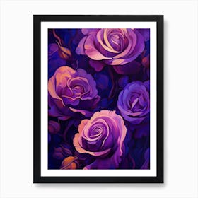 Light Of The Purple Roses Art Print