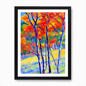 Quaking Aspen 3 Hybrid tree Abstract Block Colour Art Print