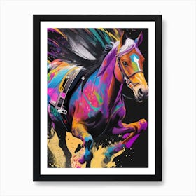 Colorful Horse Art Print