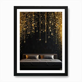 Gold Confetti 1 Art Print