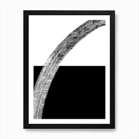 Black And White Stroke Art Print