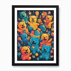 Teddy Bears Art Print