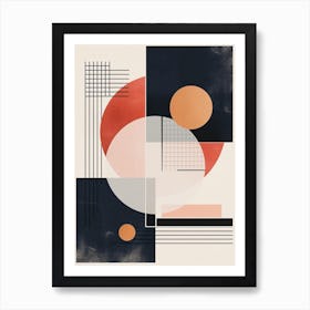 Abstract Minimalistic Geometric Contemporary Boho 13 Art Print