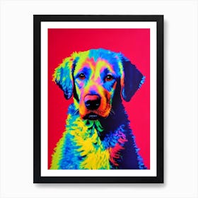 Curly Coated Retriever Andy Warhol Style Dog Art Print