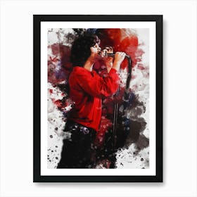 Smudge Of Jim Morrison Concert Art Print