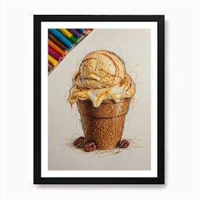 Ice Cream Cone 11 Art Print