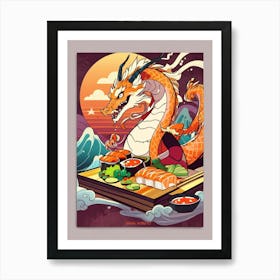 Japanese Dragon 2 Art Print