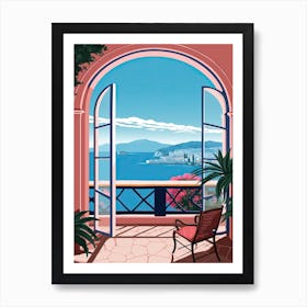 Amalfi Window 4 Art Print