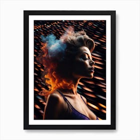Lady Flame 1 Art Print
