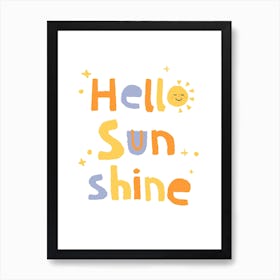 Hello Sunshine Boho Art Print