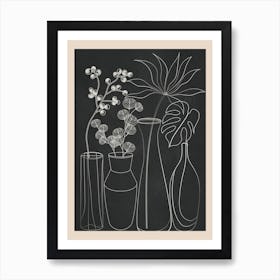 Modern Minimalist Abstract Vases 2 Art Print