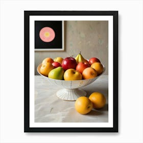 still life painting Fruit Bowl Art Print