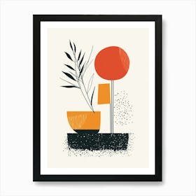 Plant In A Pot 3 Art Print