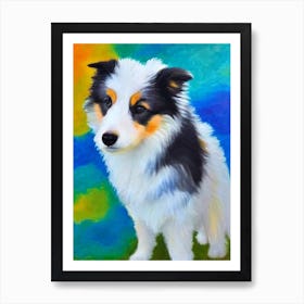 Shetland Sheepdog Fauvist Style Dog Art Print