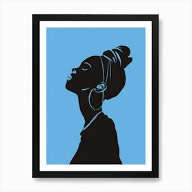 Silhouette Of A Woman 32 Art Print